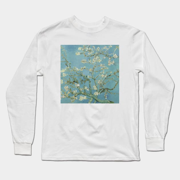 Vincent Van Gogh- Almond Blossoms Long Sleeve T-Shirt by SybaDesign